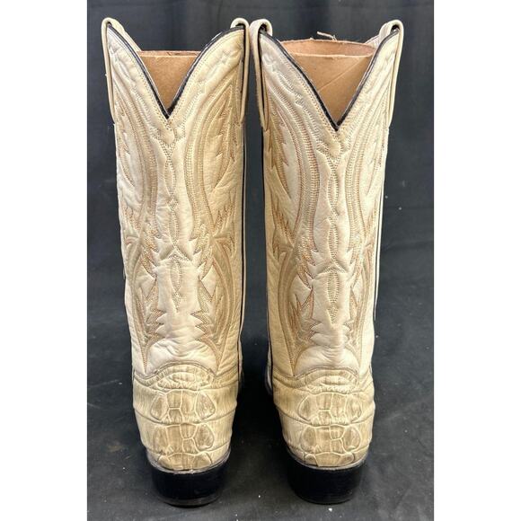 Botas Jaca Alligator Print Men's Cowboy Boots Sz 12 - Picture 2 of 6